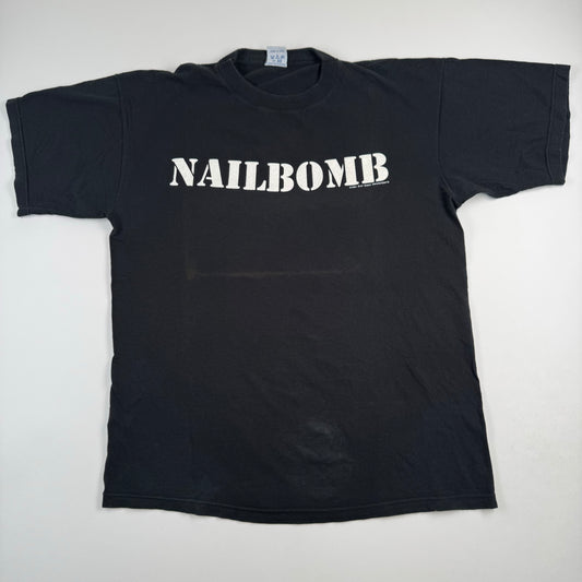 Vintage 1994 Nailbomb Shirt Large Feels Good To Be a Punk Loser