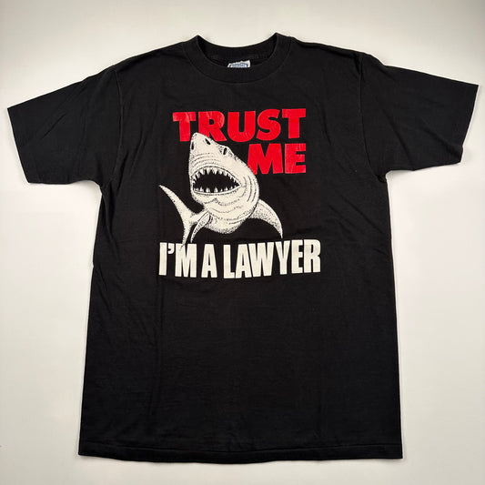 Vintage 80s Trust Me I'm A Lawyer Shirt XL