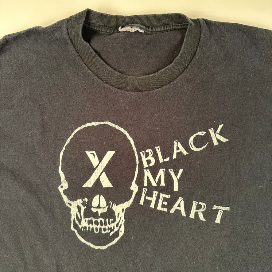 Vintage 2000s Black My Heart Shirt Large