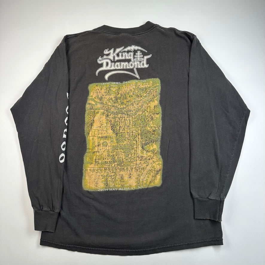 Vintage 1998 King Diamond Long Sleeve Shirt Large Voodoo