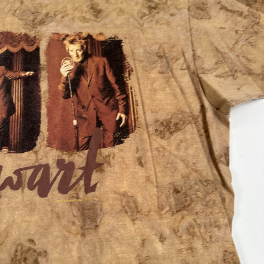 Vintage 90s Rod Stewart Shirt XL All Over Print