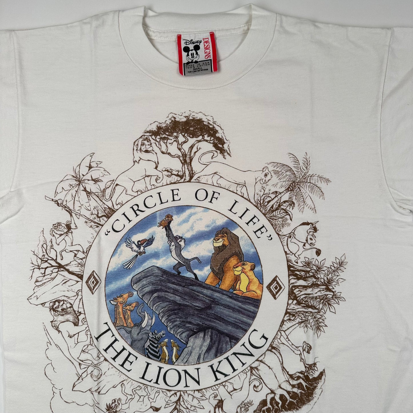 Vintage 90s The Lion King Shirt Small Circle Of Life