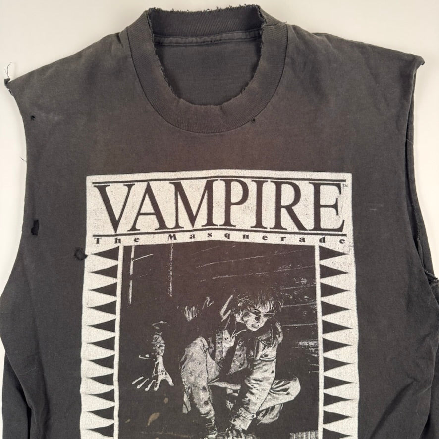 Vintage 90s Vampire Sleeveless Shirt Large The Masquerade