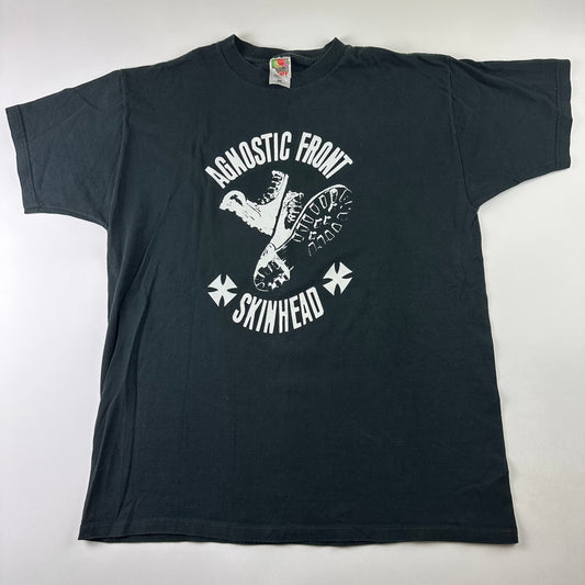Vintage 90s Agnostic Front Shirt XL Skin Head