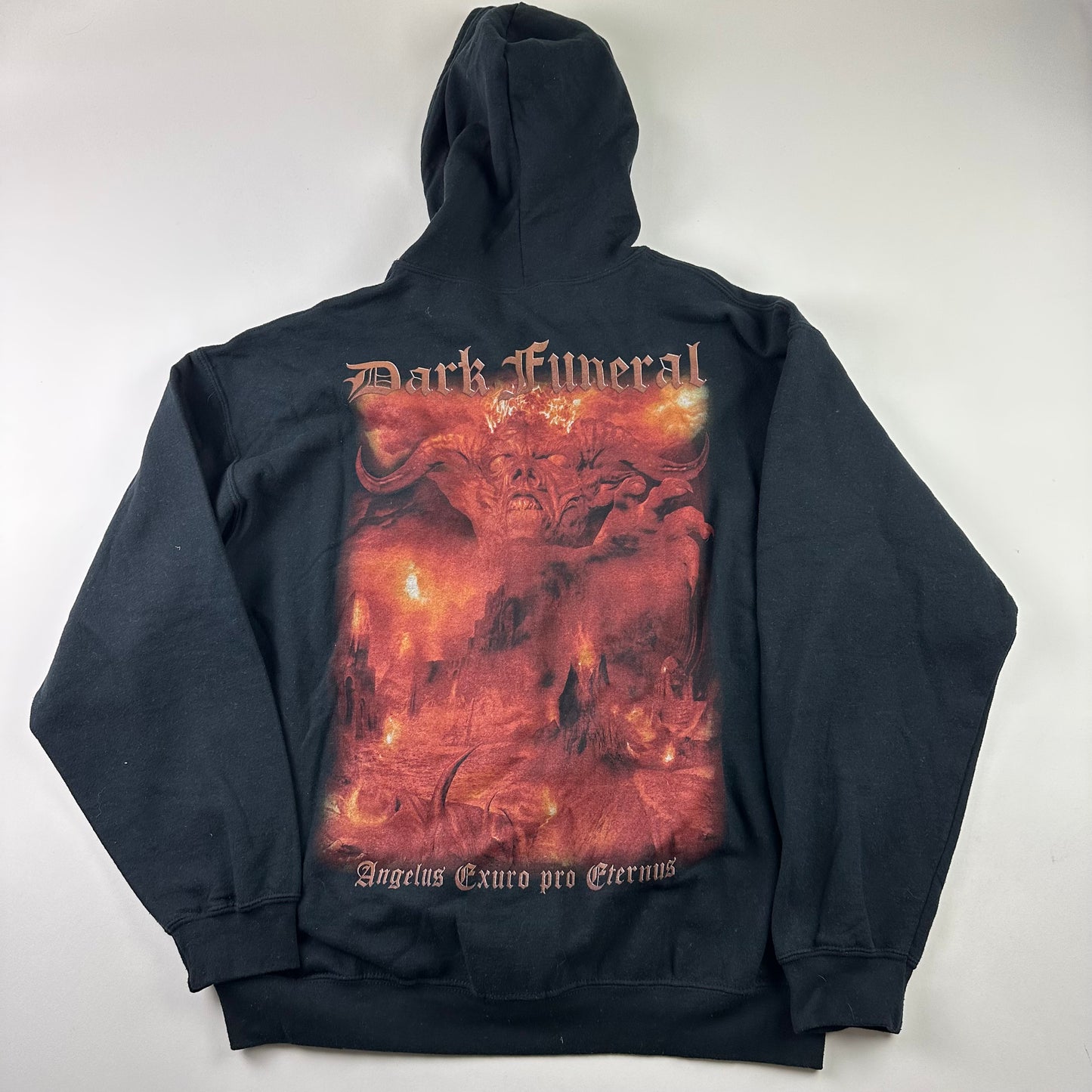 2009 Dark Funeral Zip Up Sweatshirt Large Angelus Exuro pro Eternus