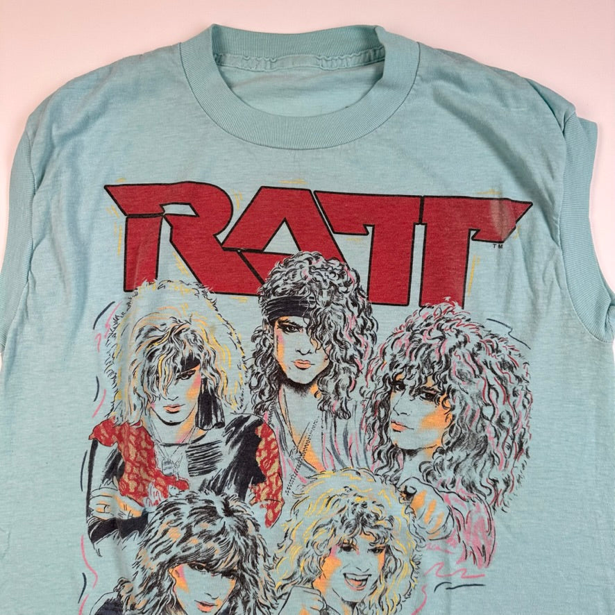 Vintage 1985 Ratt Sleeveless Shirt Medium Invasion Of Your Privacy