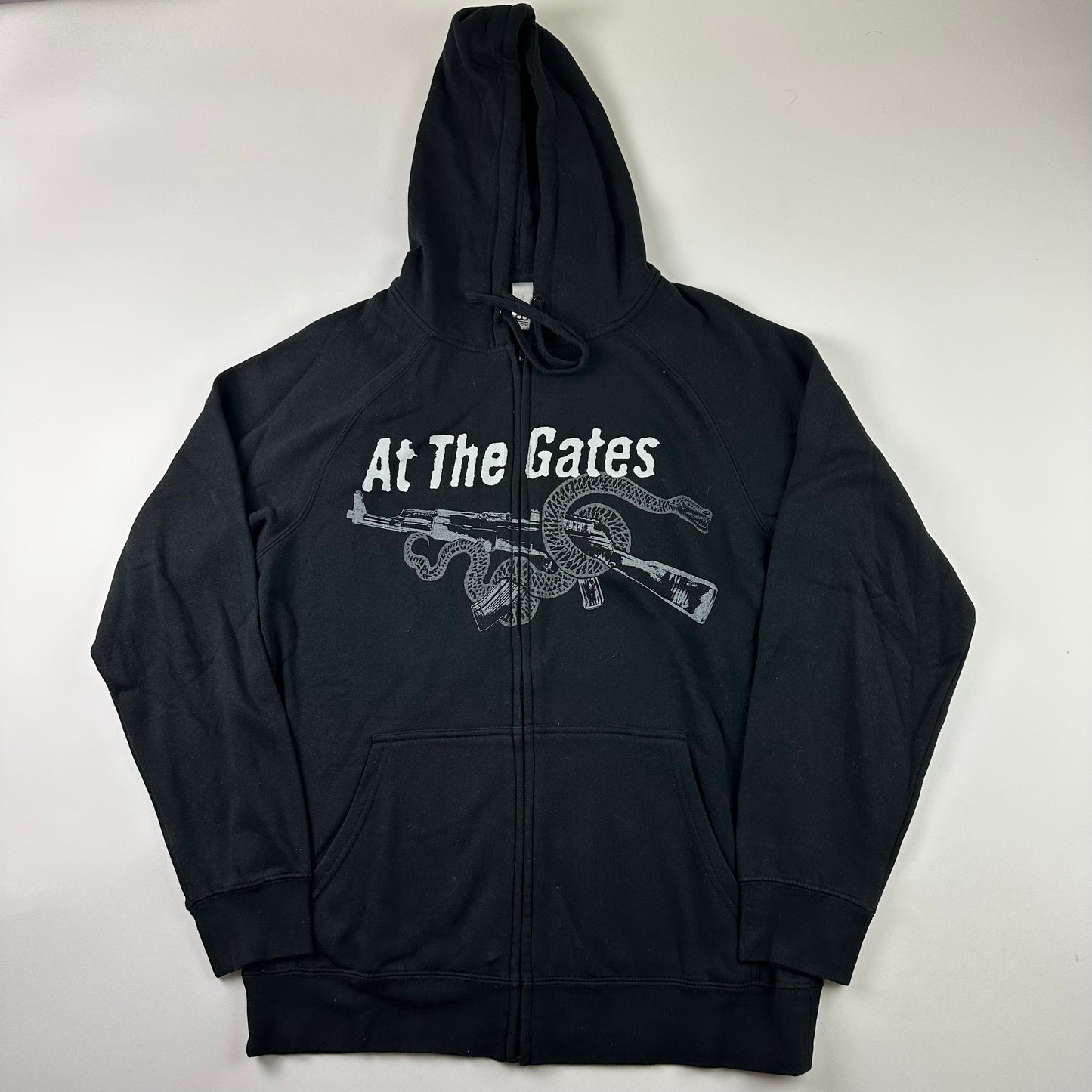 Vintage 2000s At The Gates Zip Up Sweatshirt Large