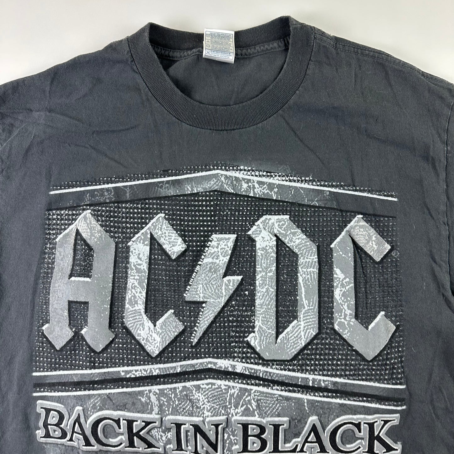 Vintage 2000s AC/DC Shirt Large Back In Black