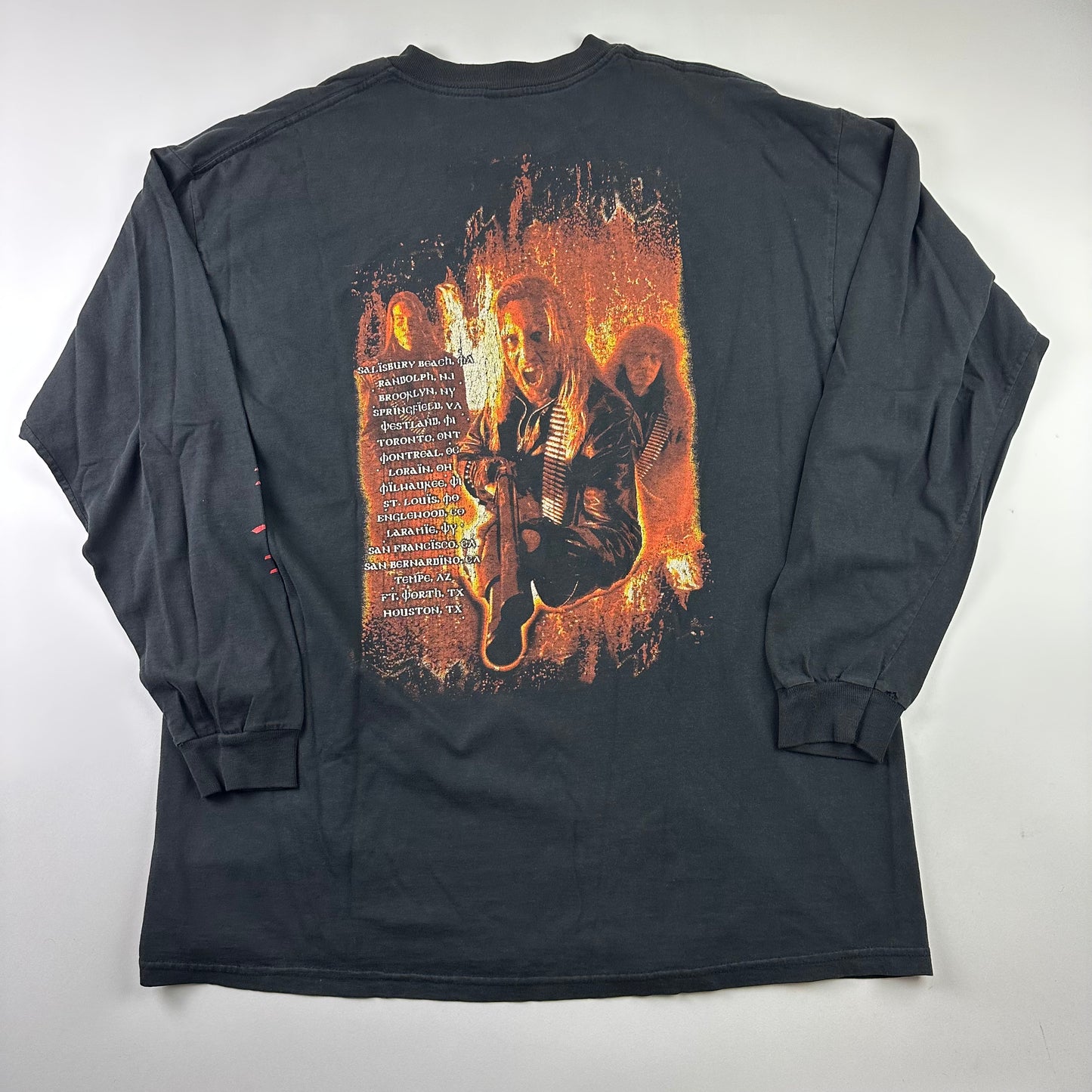 Vintage 2000s Destruction Long Sleeve Shirt XL All Hell Breaks Loose