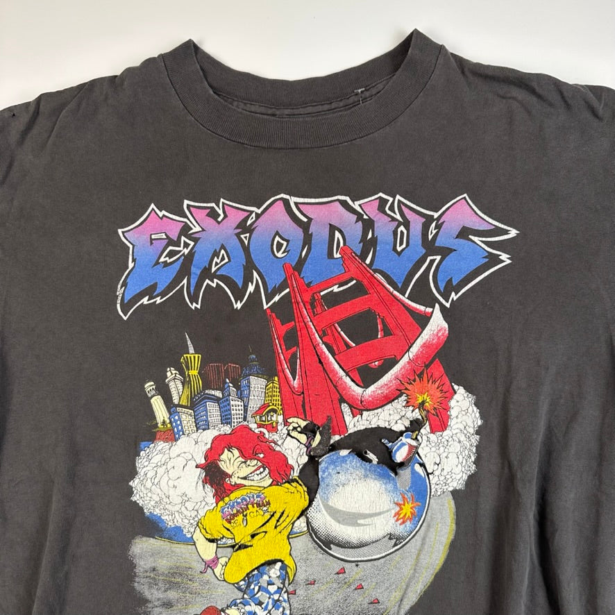 Vintage 1990 Exodus Shirt Large Impact Is Imminent