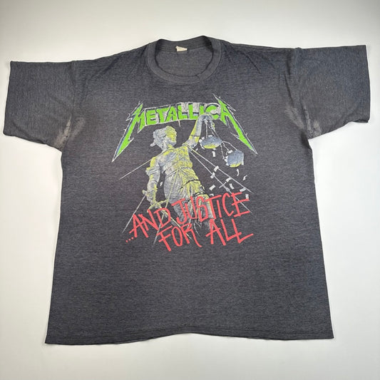 Vintage 1988 Metallica Shirt XL And Justice For All