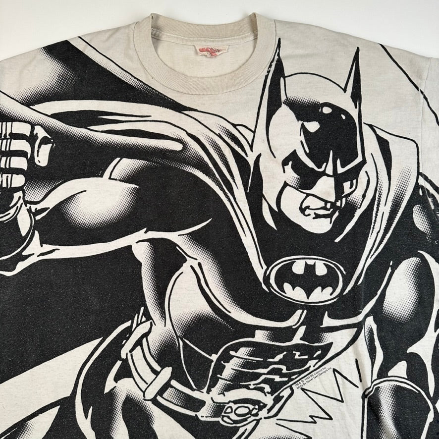 Vintage 1992 Batman Shirt XL All Over Print