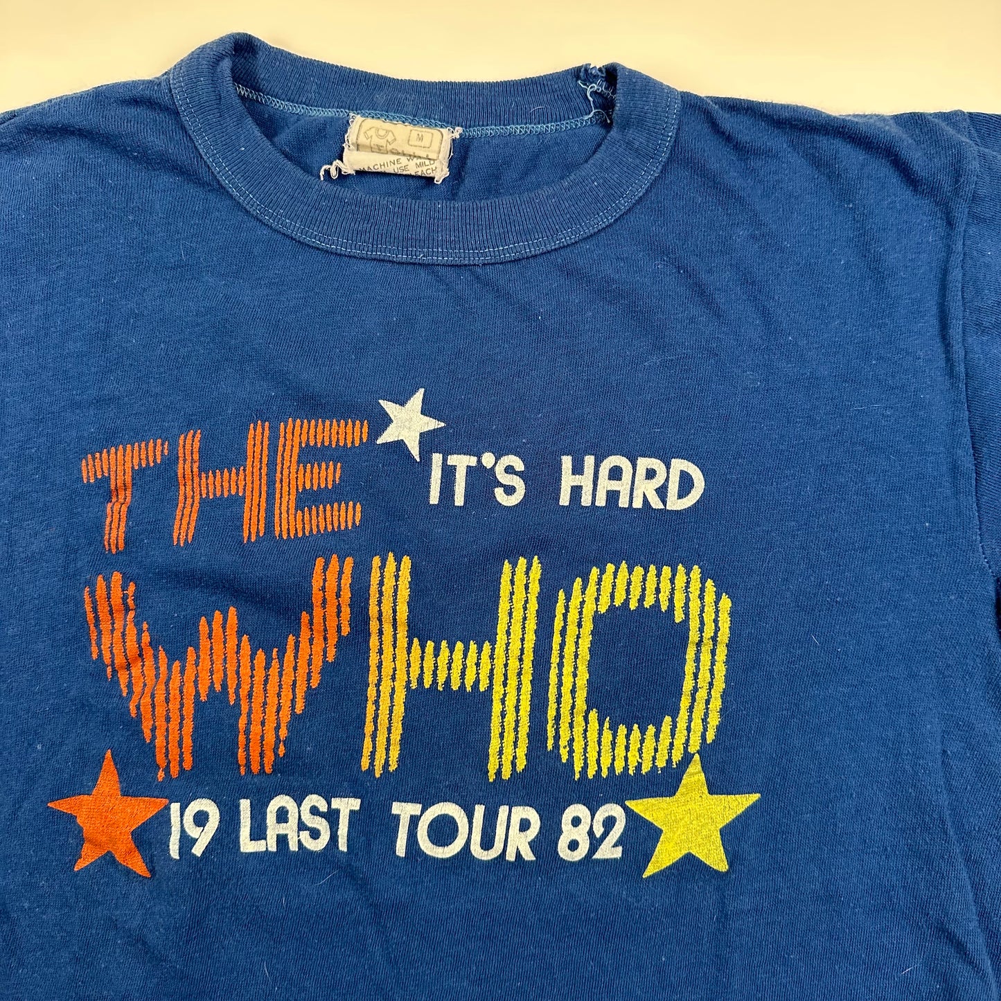 Vintage 1982 The Who Shirt Medium It's Hard Last Tour