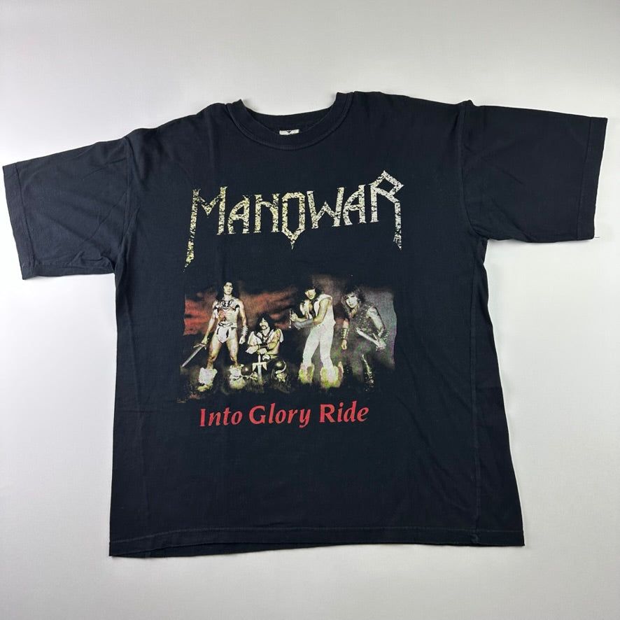 Vintage 2000s Manowar Shirt Large Into Glory Ride