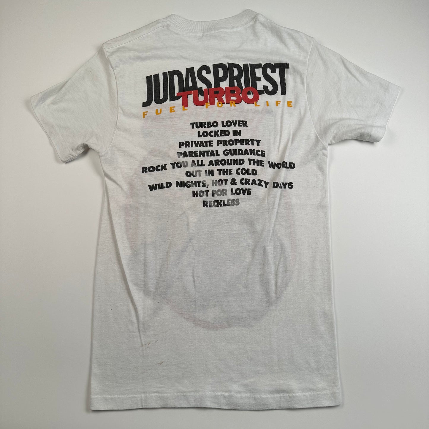 Vintage 1986 Judas Priest Shirt Medium Turbo Fuel For Life