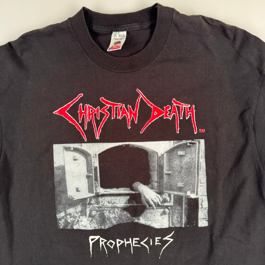 Vintage 90s Christian Death Long Sleeve Shirt XL Prophecies