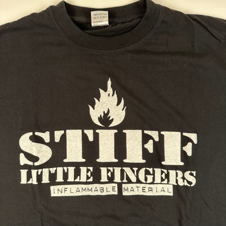 Vintage 90s Stiff Little Fingers Shirt XXL Inflammable Material