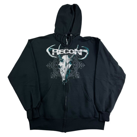 Vintage 2000s Recon Zip Up Sweatshirt Large