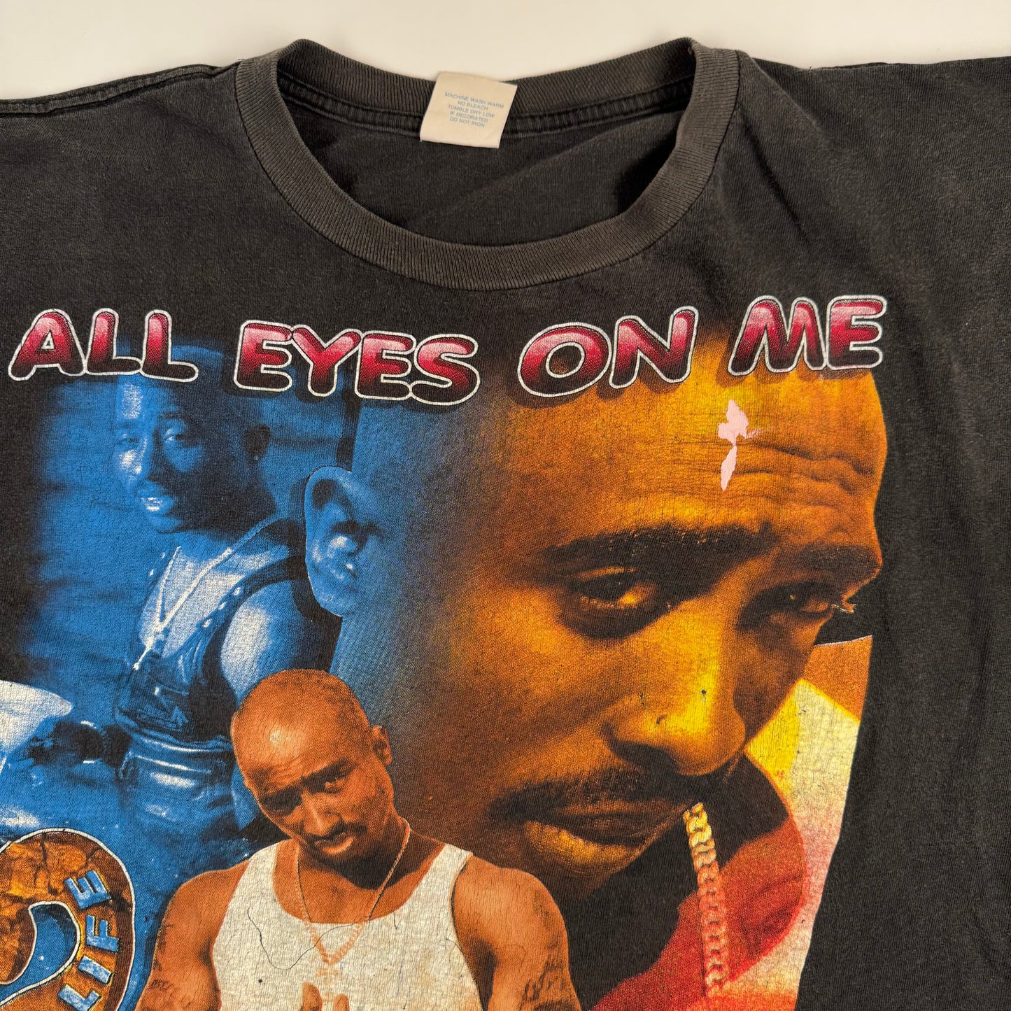 Vintage 90s Tupac Shirt Large Rap Tee All Eyes On Me