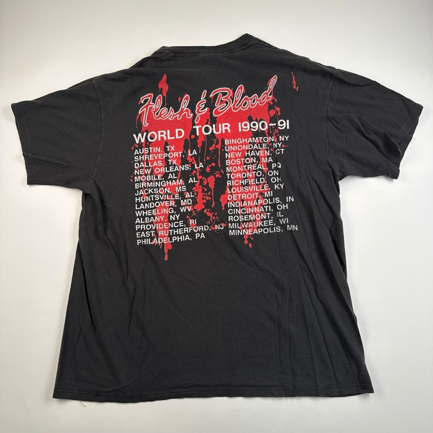 Vintage 1990 Poison Shirt XL Flesh & Blood