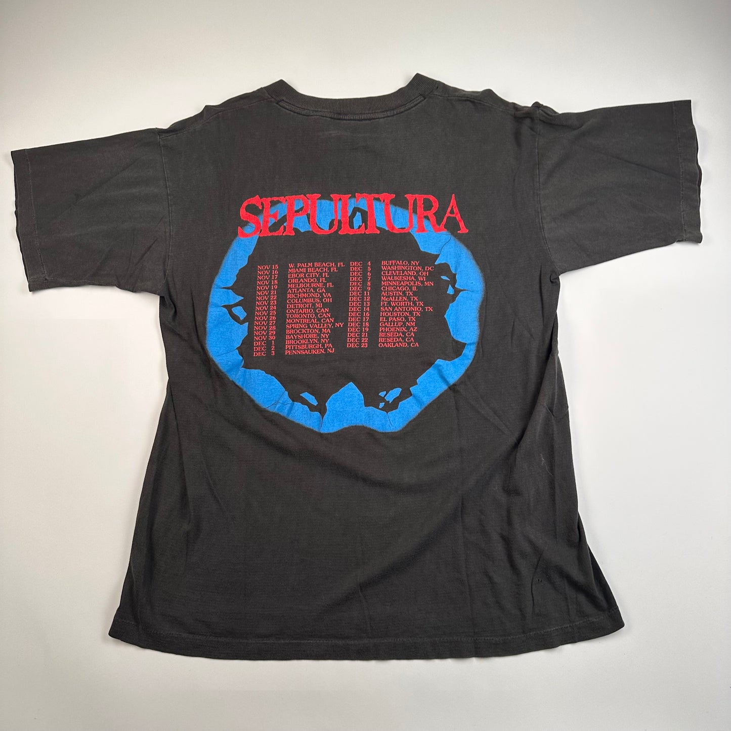 Vintage 1990 Sepultura Shirt Large Schizophrenia