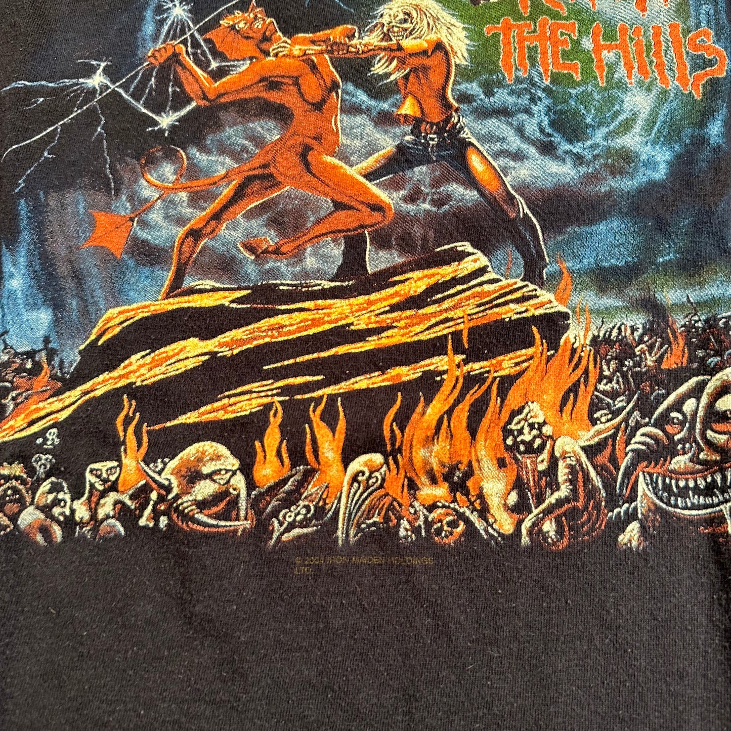 Vintage 2004 Iron Maiden Shirt Medium Run To The Hills