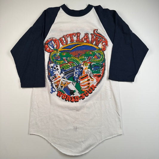 Vintage 80s Outlaws Shirt Medium Molly Hatchet