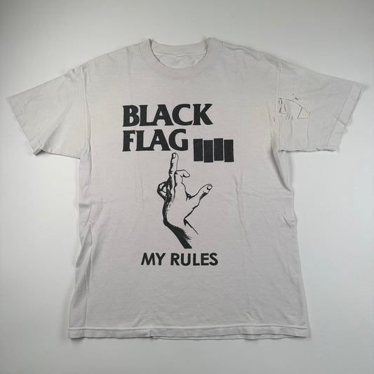 Vintage 2000s Black Flag Shirt Medium My Rules