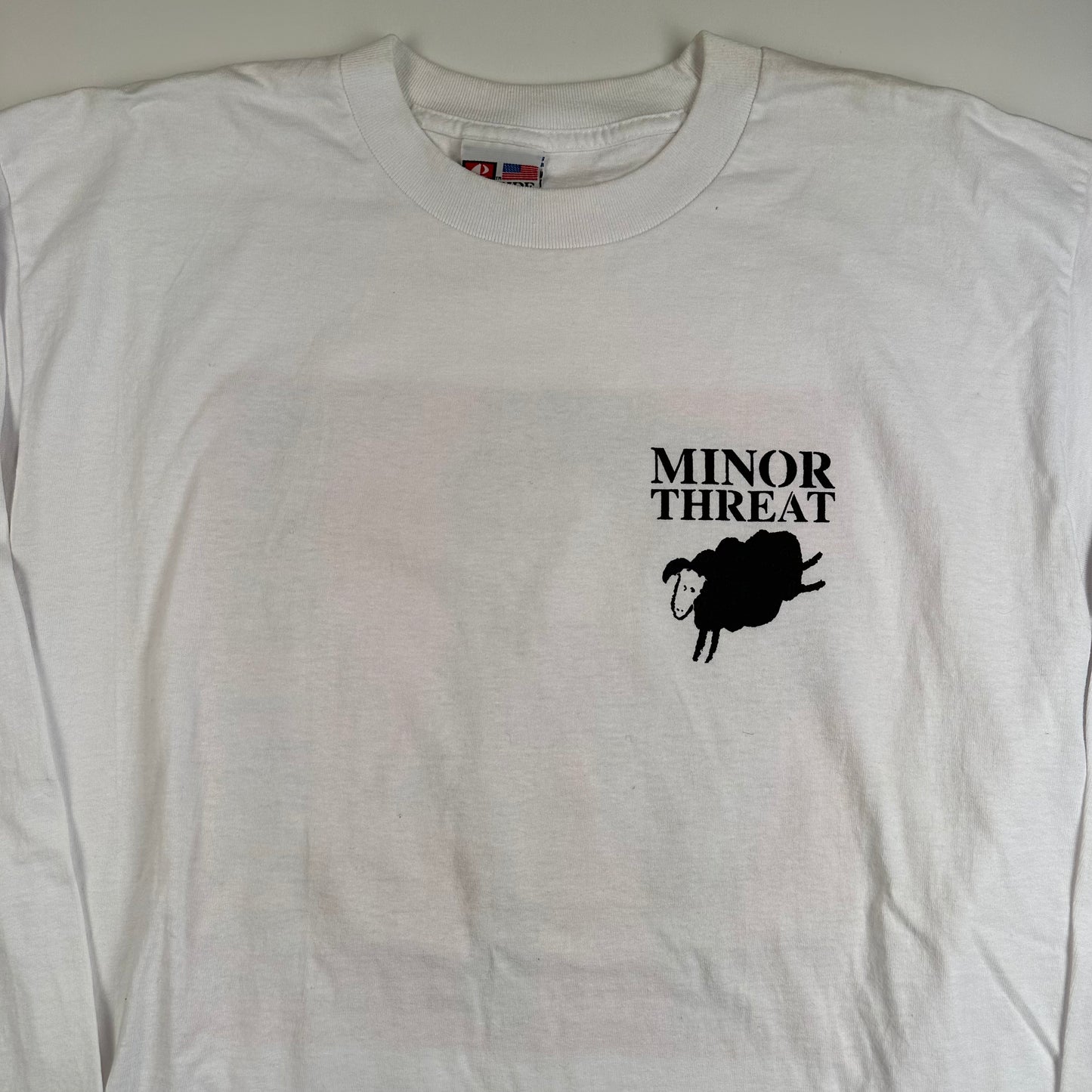 Vintage 90s Minor Threat Long Sleeve Shirt Large Out Of Step