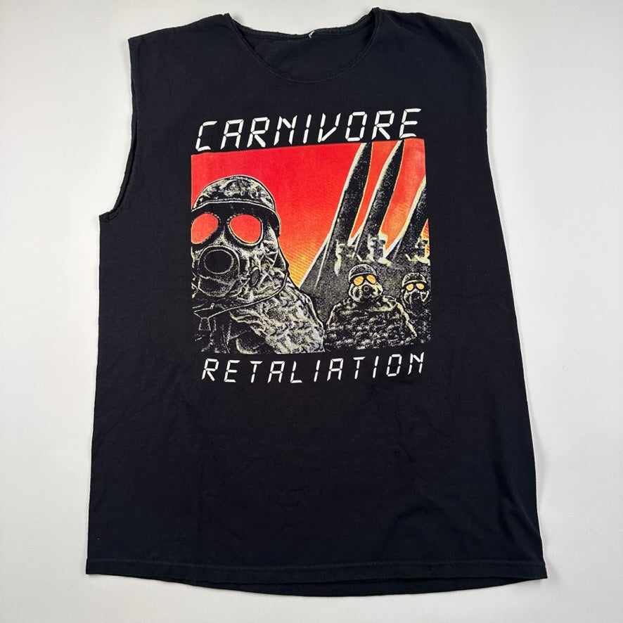 Vintage 90s Carnivore Sleeveless Shirt Large Retaliation