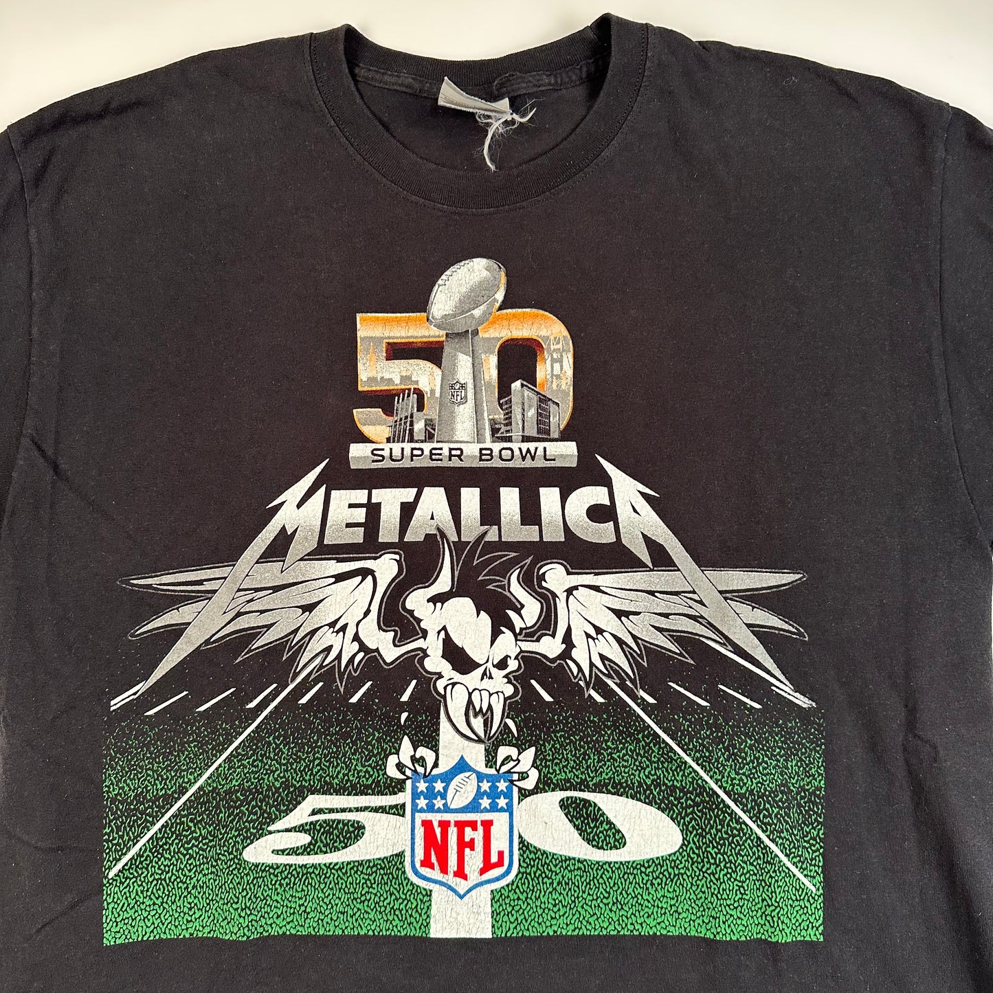 Metallica Shirt XL Superbowl 50