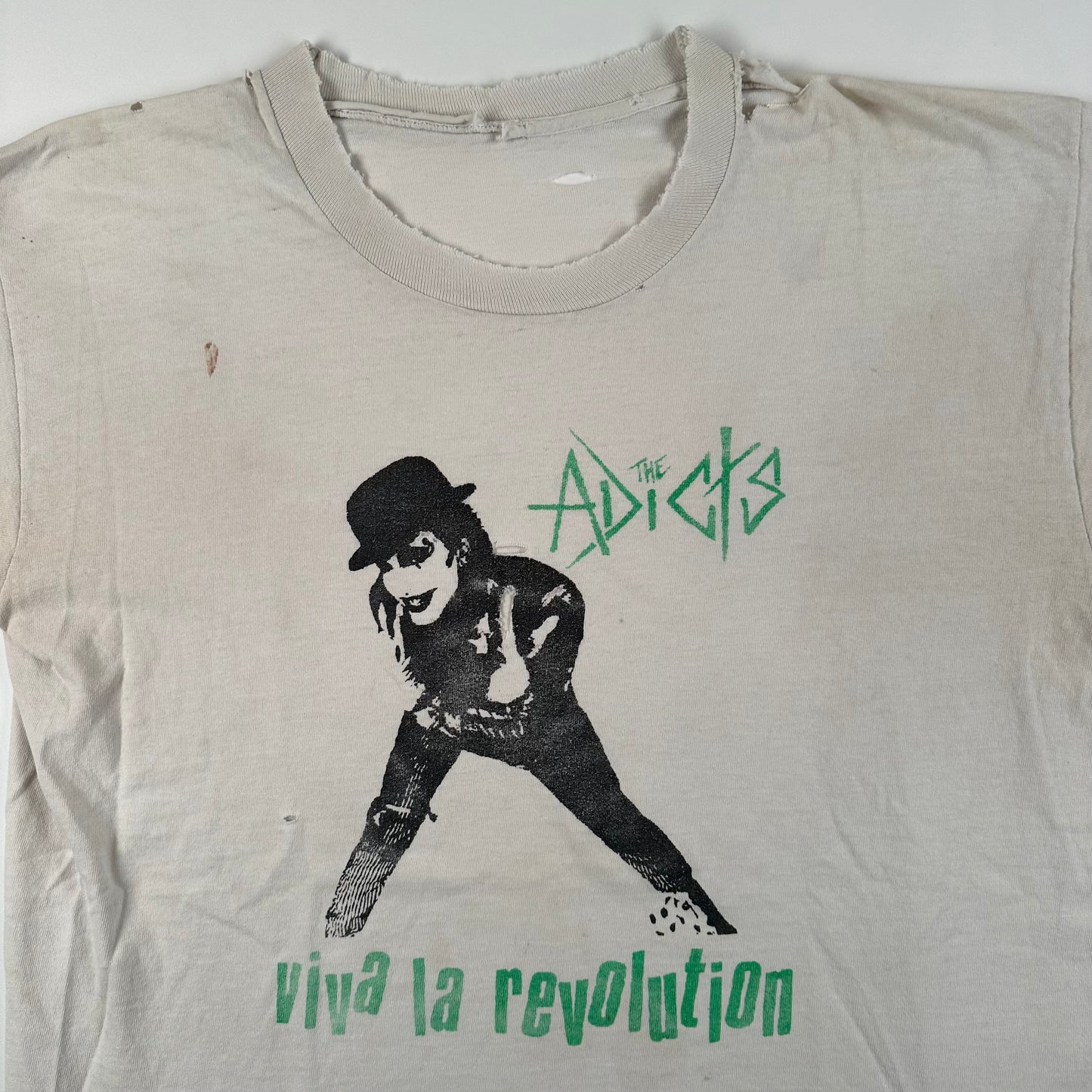 Vintage 90s The Adicts Shirt Medium Viva La Revolution