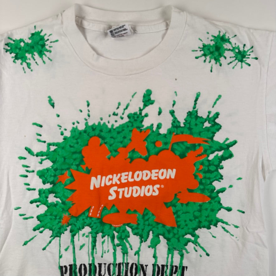 Vintage 1993 Nickelodeon Studios Shirt Medium Production Dept