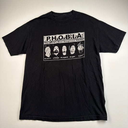 Vintage 2000s Phobia Shirt Large Most Dangerous Grind