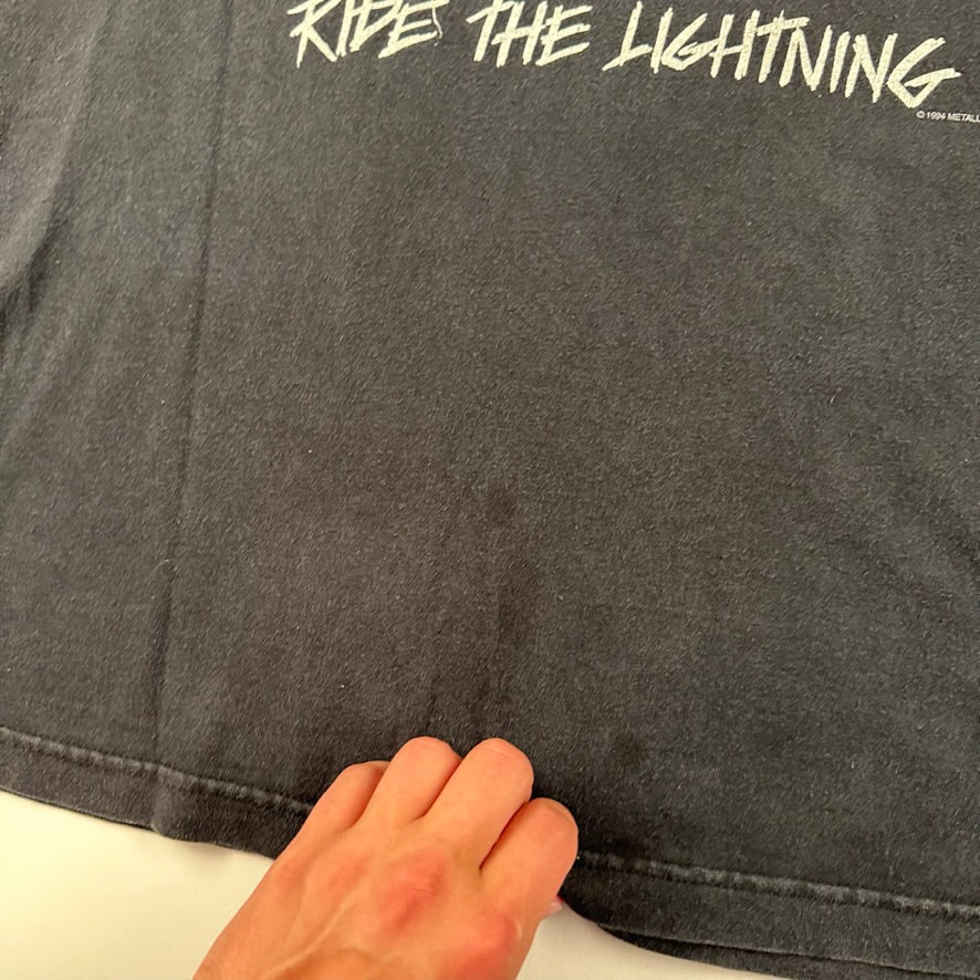 Vintage 1994 Metallica Shirt XL Ride The Lightning