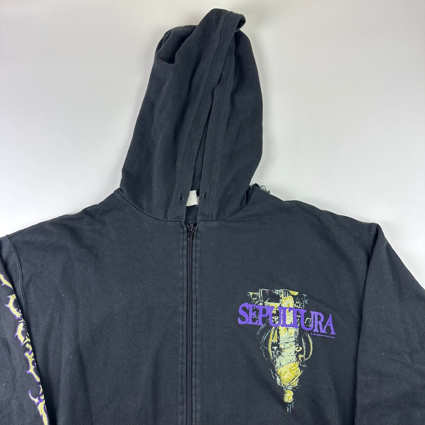 Vintage 90s Sepultura Zip Up Sweatshirt XL