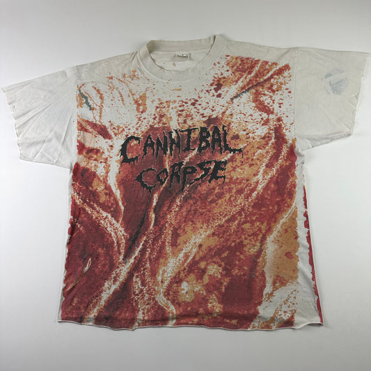 Vintage 90s Cannibal Corpse Shirt Large All Over Print