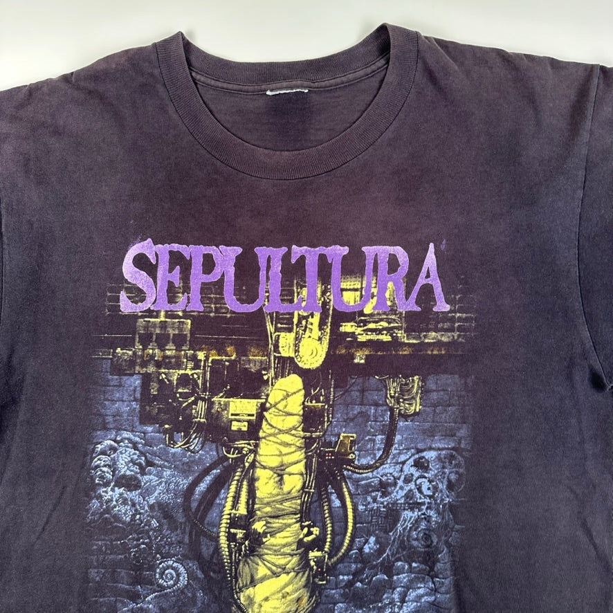 Vintage 1993 Sepultura Shirt XL Chaos A.D.