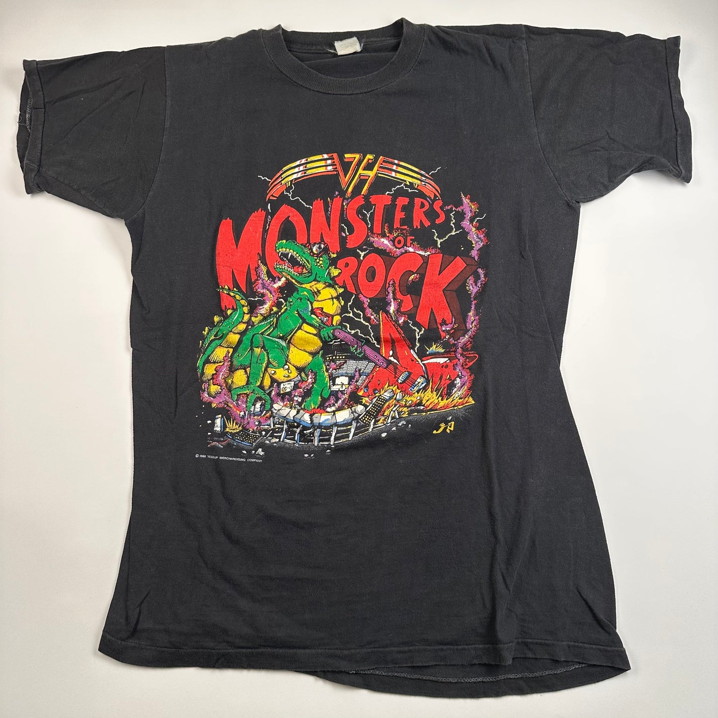 Vintage 1988 Van Halen Shirt XL Monsters Of Rock