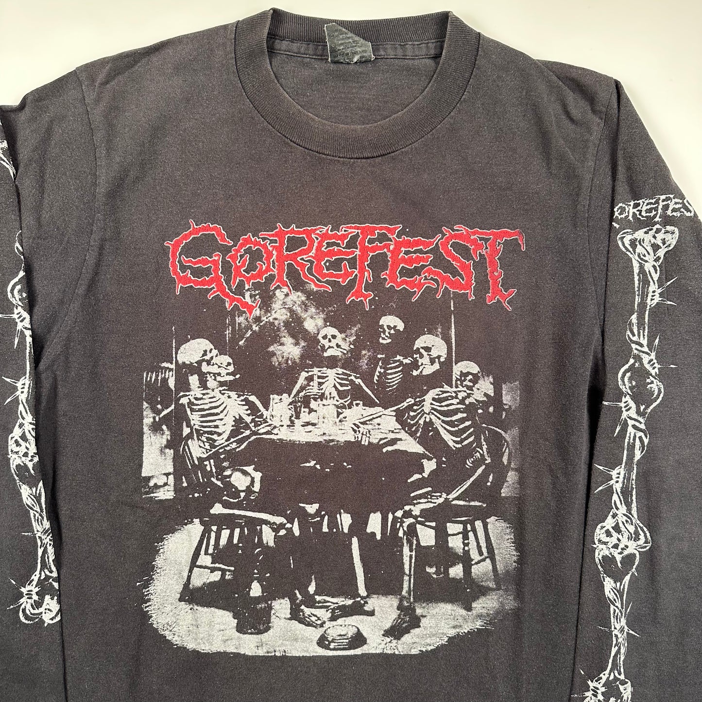 Vintage 90s Gorefest Long Sleeve Shirt XL I Was Born Alive