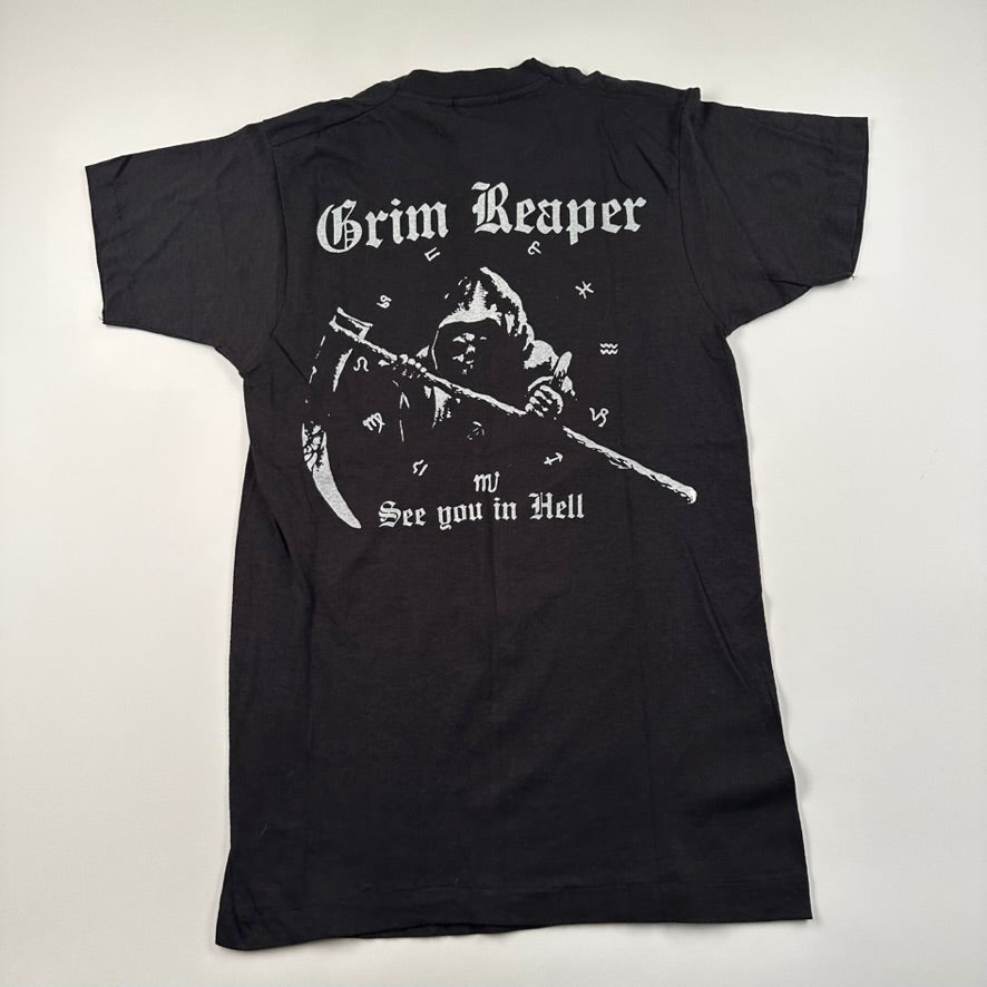 Vintage 1984 Grim Reaper Shirt Medium See You In Hell