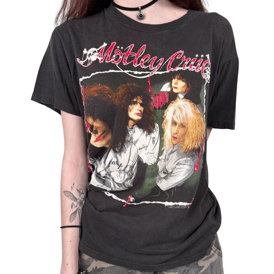 Vintage 1989 Motley Crue Shirt Medium Dr Feel Good