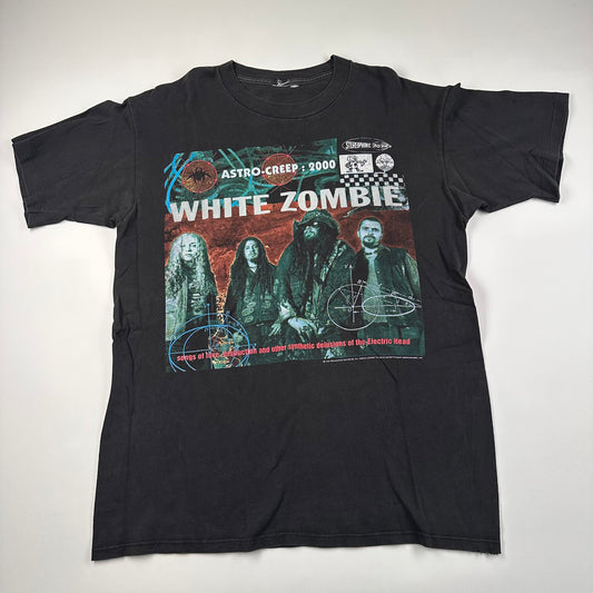 Vintage 1995 White Zombie Shirt Large Astro Creep 2000