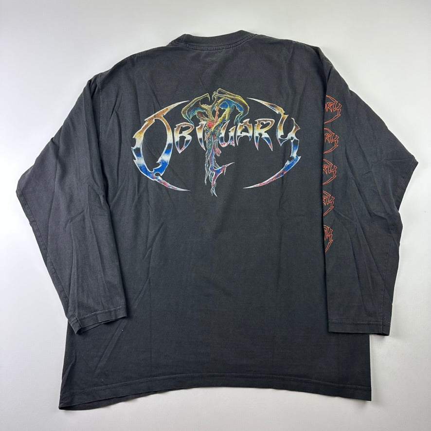 Vintage 1997 Obituary Long Sleeve Shirt XL