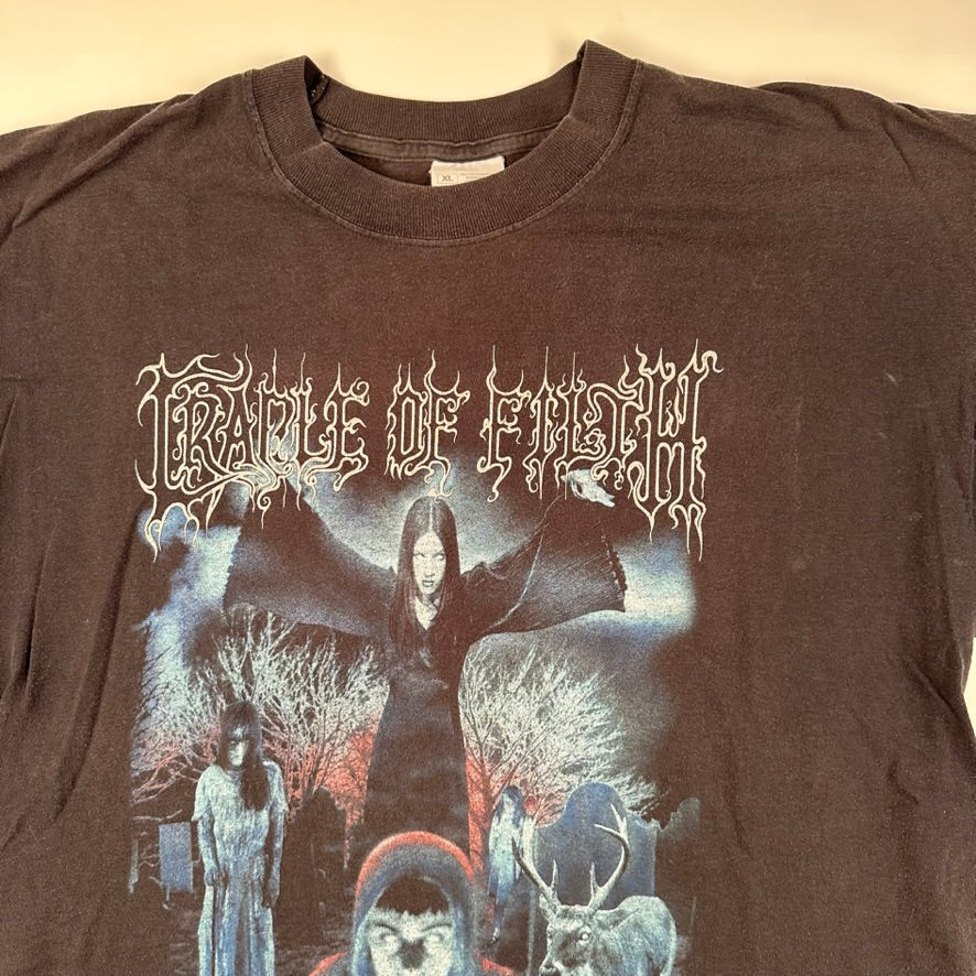 Vintage 2001 Cradle Of Filth Shirt XL Summoning The Coven