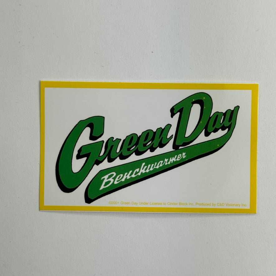 Vintage 2001 Green Day Sticker