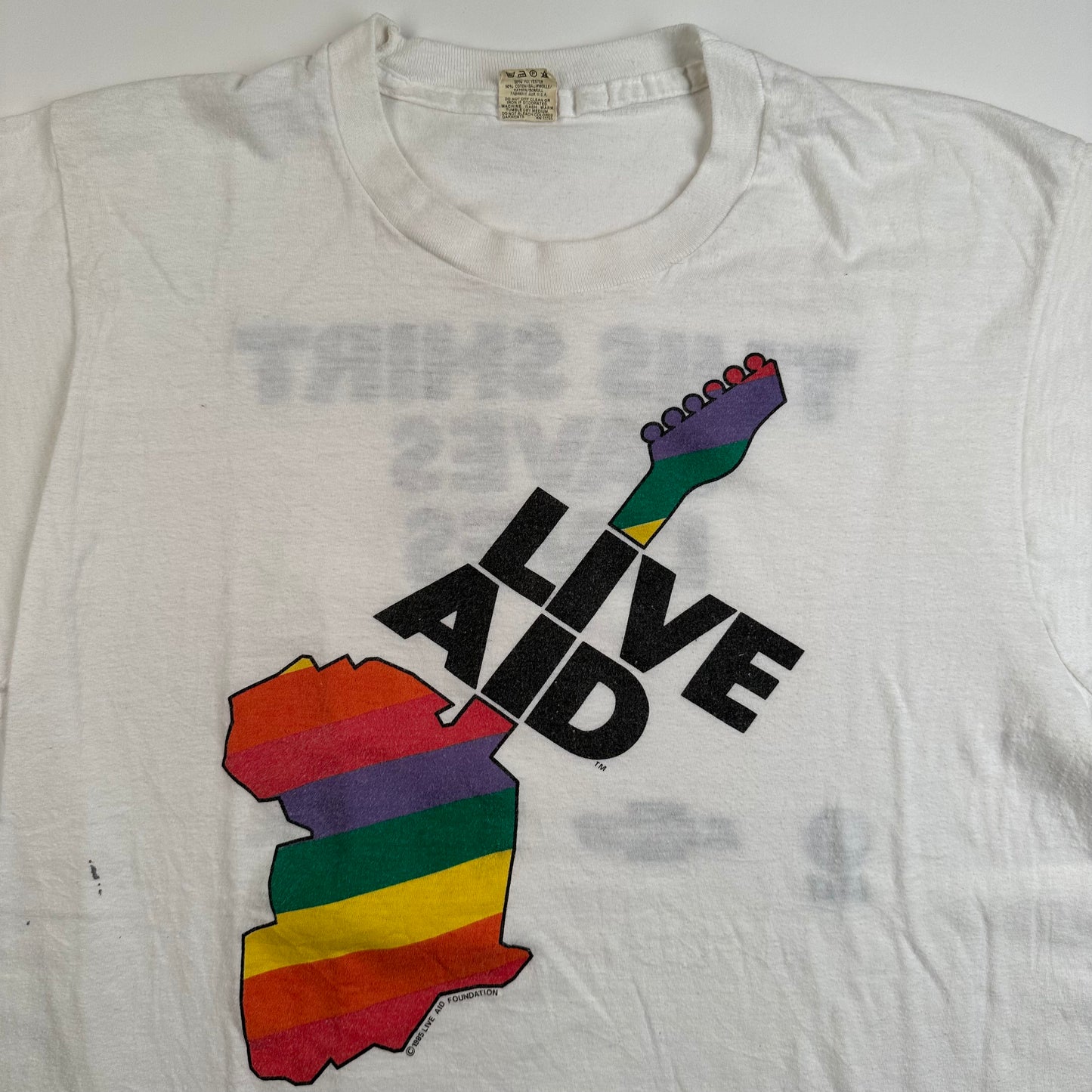 Vintage 1985 Live Aid Shirt XL This Shirt Saves Lives