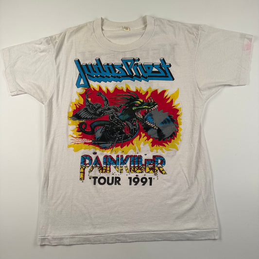 Vintage 1991 Judas Priest Shirt Large Painkiller Megadeth