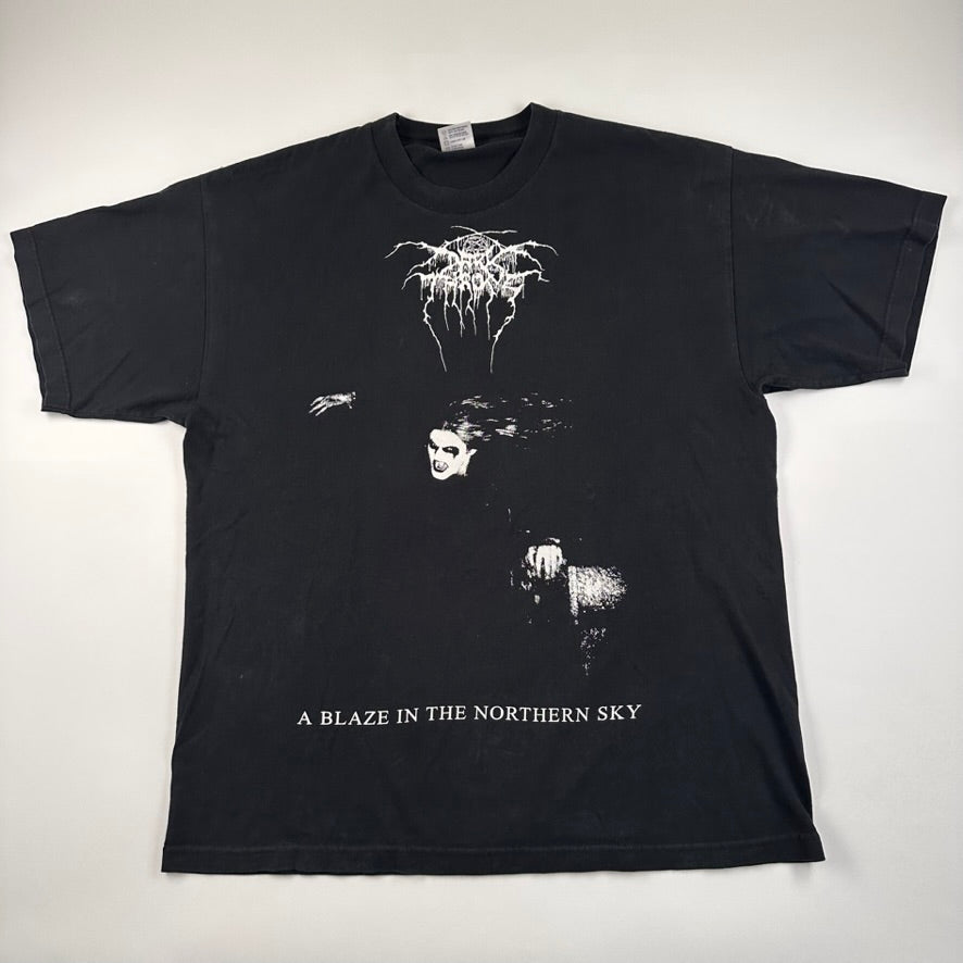 Vintage 90s Darkthrone Shirt XL A Blaze In The Northern Sky