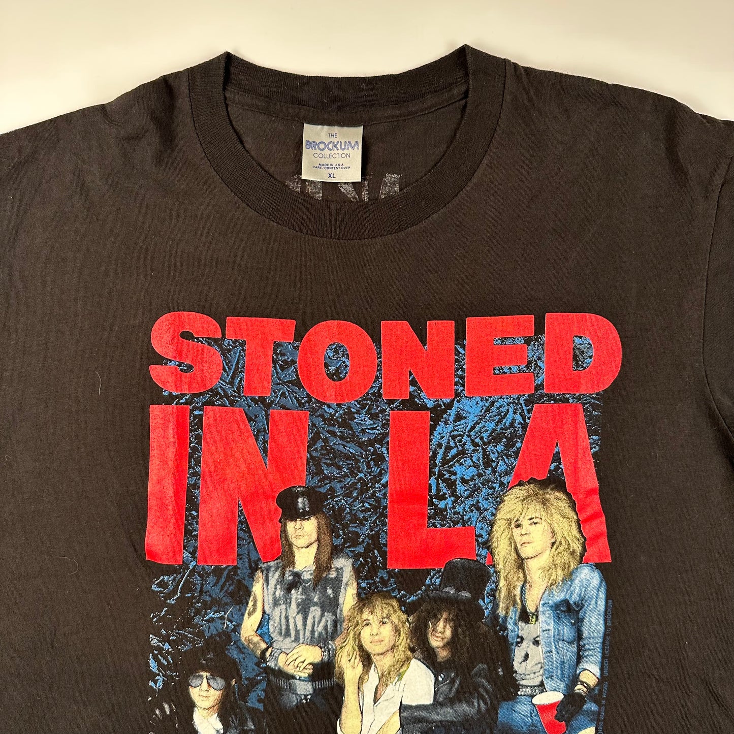 Vintage 1989 Guns N Roses Shirt XL Stoned In LA